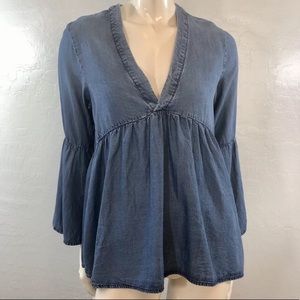 H&M Conscious babydoll jean top
